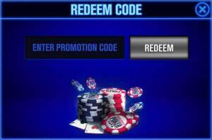 wsop redeem code today|wsop bonus code.